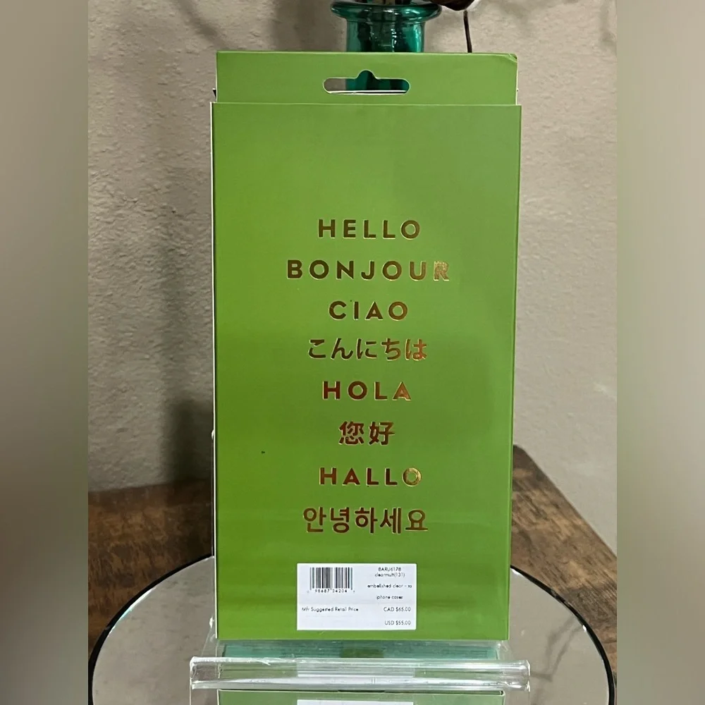 kate spade iPhone Case with Coral Pink & Teal Dot Accents, for iPhone Xs/X, new!